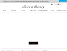 Tablet Screenshot of manoir-pommery.com